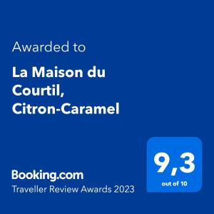 La Maison du Courtil, Citron-Caramel