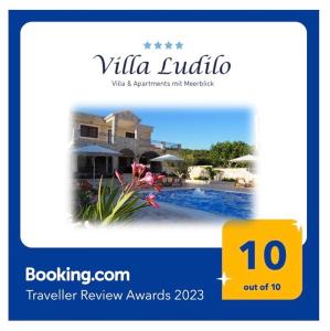 Villa Ludilo mit 4 Apartments in Poljica - Marina bei Trogir Split