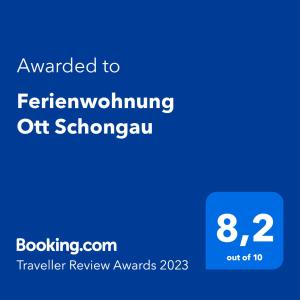 Ferienwohnung Ott Schongau