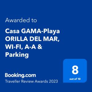 Casa GAMA-Playa ORILLA DEL MAR, Beach and Town