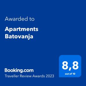 Apartments Batovanja