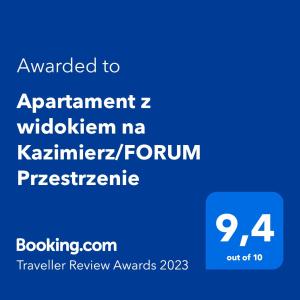 Apartament z widokiem na KazimierzFORUM Przestrzenie