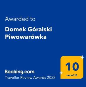 Domek Góralski Piwowarówka