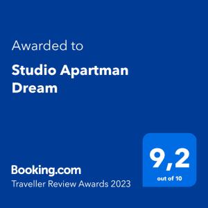 Studio Apartman Dream