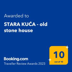 STARA KUĆA - old stone house