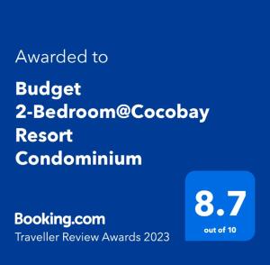 Budget 2-Bedroom@Cocobay Resort Condominium