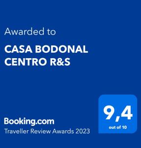 CASA BODONAL CENTRO R&S