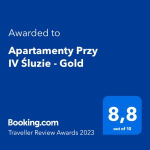 Apartamenty Przy IV Śluzie - Gold