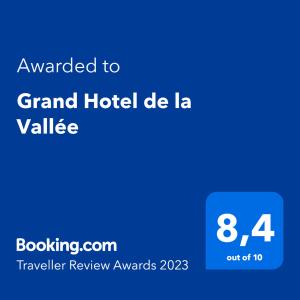 Hotels Grand Hotel de la Vallee : photos des chambres