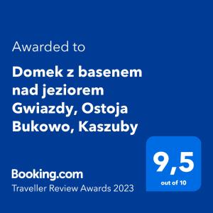 Domek z basenem nad jeziorem Gwiazdy, Ostoja Bukowo, Kaszuby