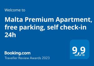 Malta Premium Apartment, free parking, self check-in 24h