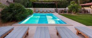 Luxury Double Room with Terrace and Pool view room in Villa Mediterranea