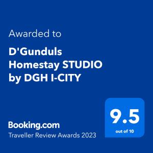 DGunduls Homestay STUDIO by DGH I-CITY