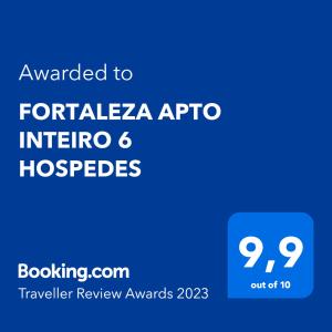 FORTALEZA APTo INTEIRO 5 HOSPEDES
