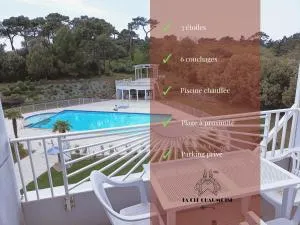 Superbe appartement avec piscine chauffée et parking privé - La Clé Chaumoise - La Rudelière