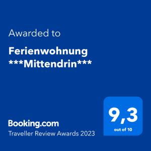 Ferienwohnung Mittendrin -Balkon-