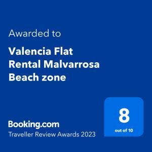 Valencia Flat Rental Malvarrosa Beach zone