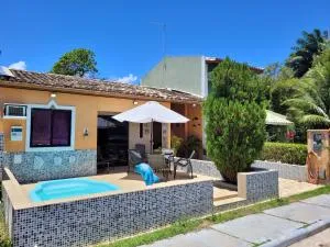 Casa 4 quartos, com piscina no Condominio Sol Marina Jacuipe com acesso a praia e ao rio de Jacuipe - Sapato