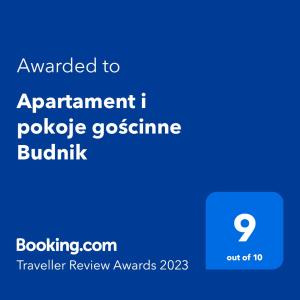 Apartament i pokoje gościnne Budnik