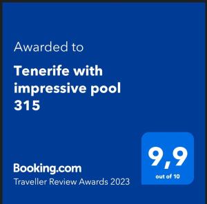 Tenerife with impressive pool 315