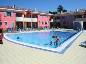 Holiday camp with swimming pool