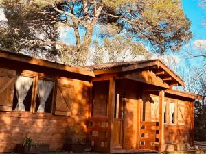 Chalet bois jacuzzi