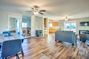 Fire Pit and Bay Views North Bend Home!