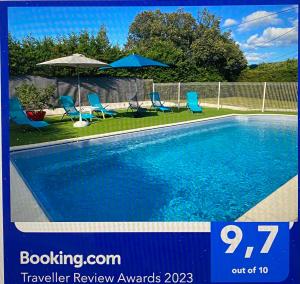 Appartements GITE LAVANDE avec piscine privee CLASSE 4 Etoiles : Maison 2 Chambres