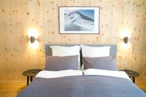 Sonnige Panorama Aussicht bei Davos Lenzerheide