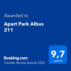 Apart Park  Albus 211 z parkingiem w cenie
