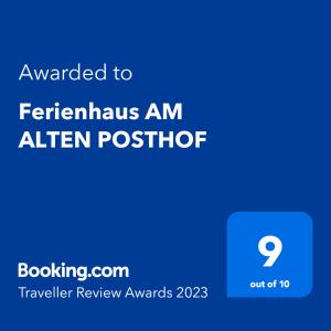 Ferienhaus AM ALTEN POSTHOF