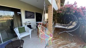 Apartamento térreo confortável no Condomínio Villa das Águas