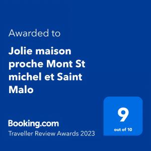 Maisons de vacances Jolie maison proche Mont St michel et Saint Malo : photos des chambres