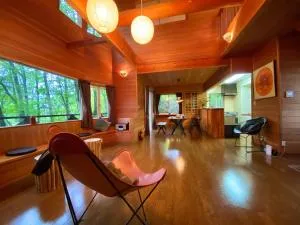 星の街S115#吹き抜けのある貸切別荘でラグジュアリーステイ#BBQ#床暖付き#大画面プロジェクター#駐車可#Luxury stay in a private villa with an atrium - Saikubo