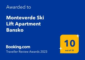 Monteverde Ski Lift Apartment Bansko