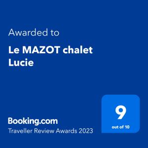 Appartements Le MAZOT chalet Lucie : photos des chambres