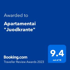 Apartament Juodkrante