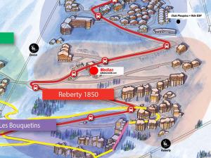 Studio charmant pour 4 pers. balcon sud, quartier Reberty, Les Menuires - FR-1-574-23