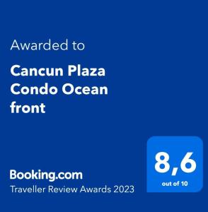 Cancun Plaza Condo Ocean front