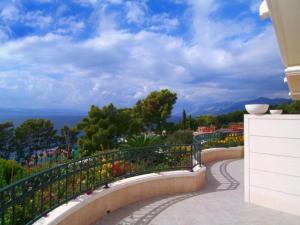 Studio apartment in Brela with a sea view, terrace, air conditioning, WiFi 201-5