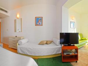 Studio apartment in Brela with a sea view, terrace, air conditioning, WiFi 201-9