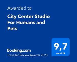 City Center Studio Apartment - Pets Allowed