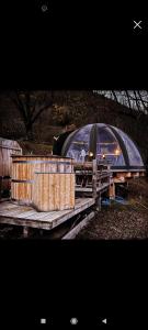 Tentes de luxe Les Cocons Pyreneens : photos des chambres