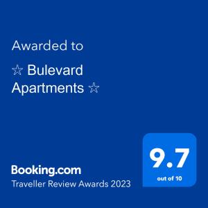 ☆ Bulevard Apartments ☆