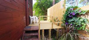 Cabaña con vista al mar