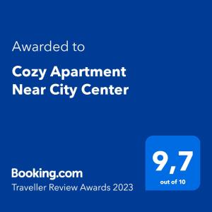 Cozy Apartment Near City Center