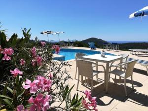 Saha tourist accommodation among olive trees and sea view