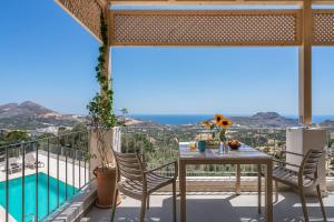 Aloni Villa with 180° SeaView, Private Pool & BBQ, 2km from Beach