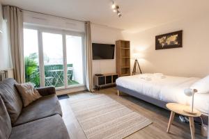 Appartements TY KERNOGUET - STUDIO - PARKING - WIFI- BALCON : photos des chambres