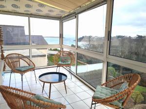 Maison VUE MER et Wifi à 550m de la plage de Trestraou à Perros-Guirec - Réf 501